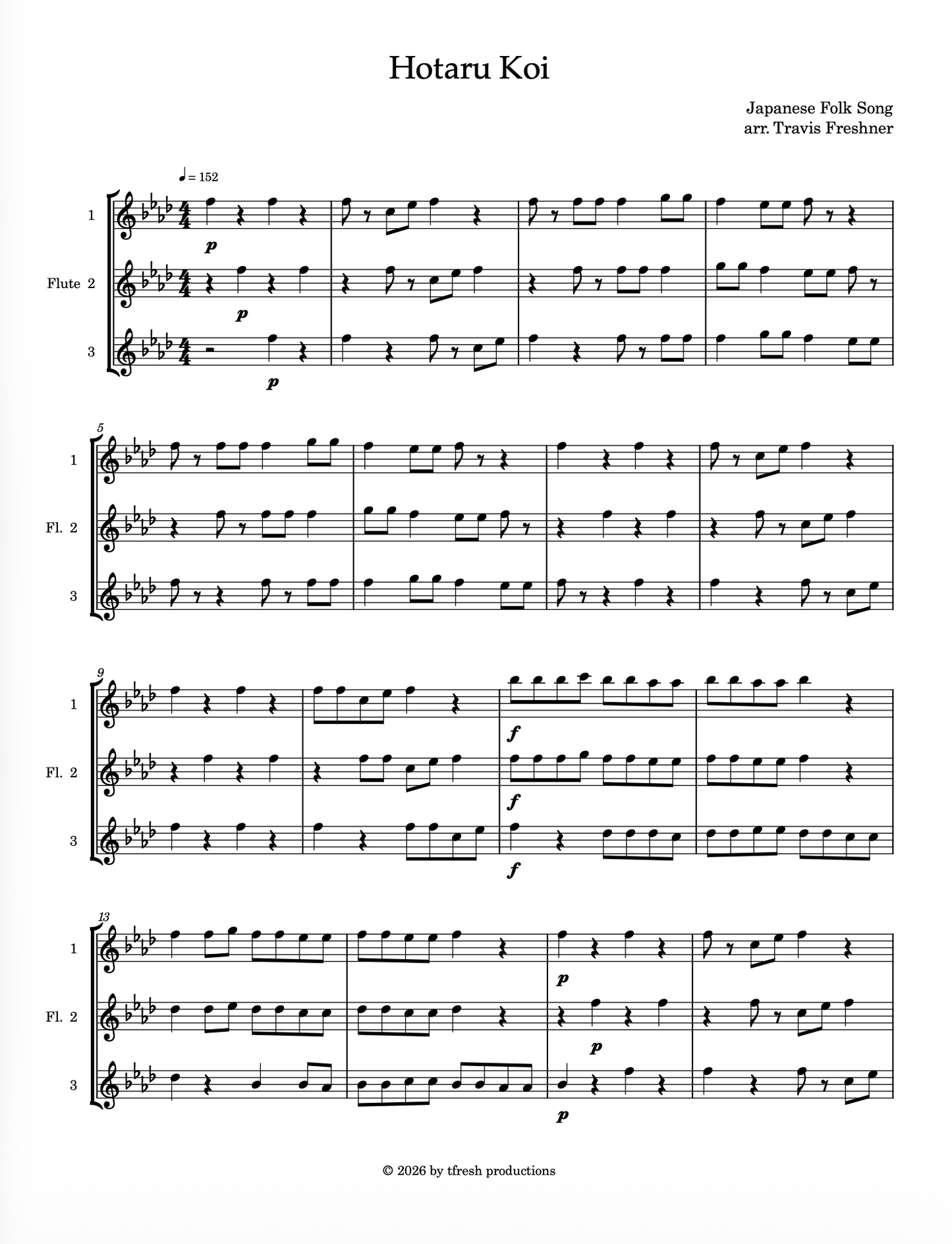 Hotaru Koi (flute trio)