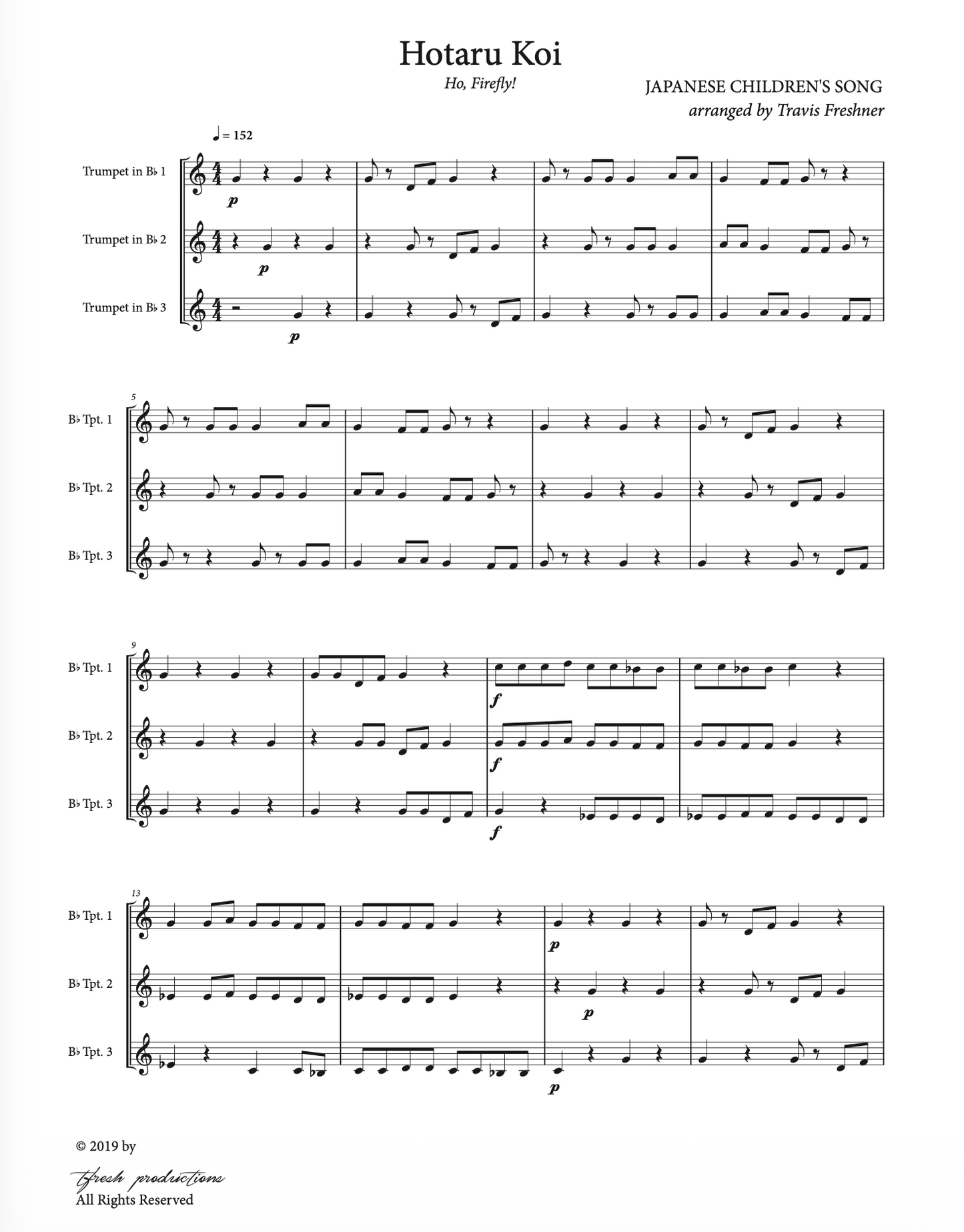 Hotaru Koi (trumpet trio)