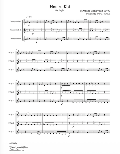 Hotaru Koi (trumpet trio)