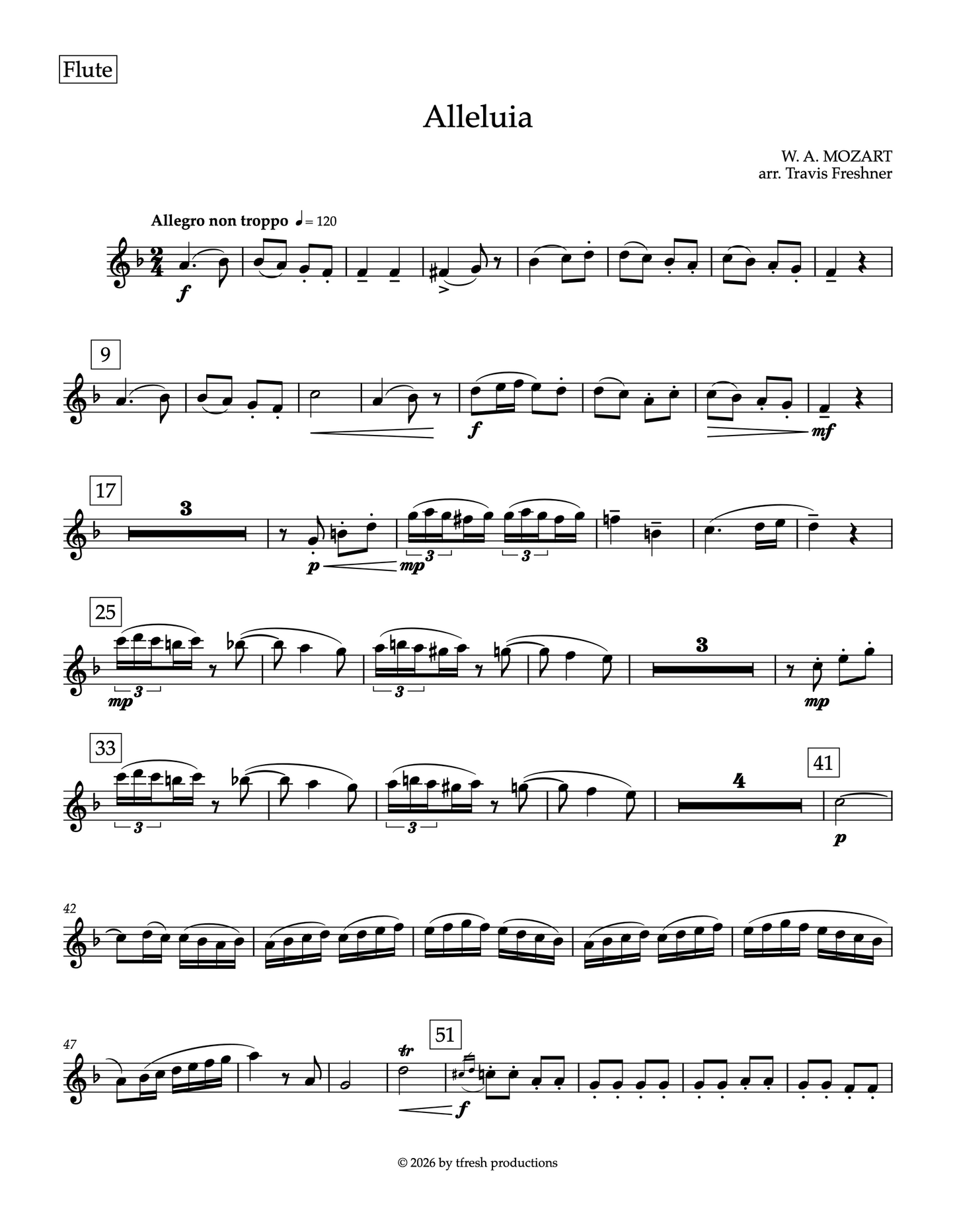 Alleluia (ww quartet)